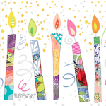 PaperProduct Design Birthday Candles, Cocktail Napkins -  20/Pack