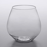 Visions Clear Plastic Stemless Wine Glass - 18 oz - 16 per pack