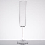 Fineline Clear Plastic 1-Piece Champagne Flute 7oz - 6/Package
