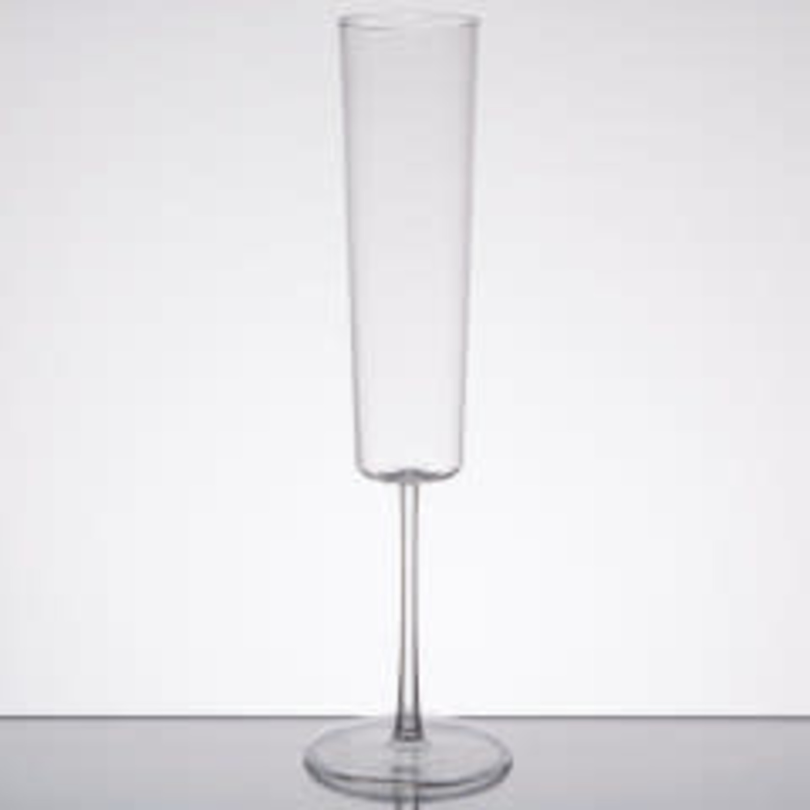 Fineline Clear Plastic 1-Piece Champagne Flute 7oz - 6/Package