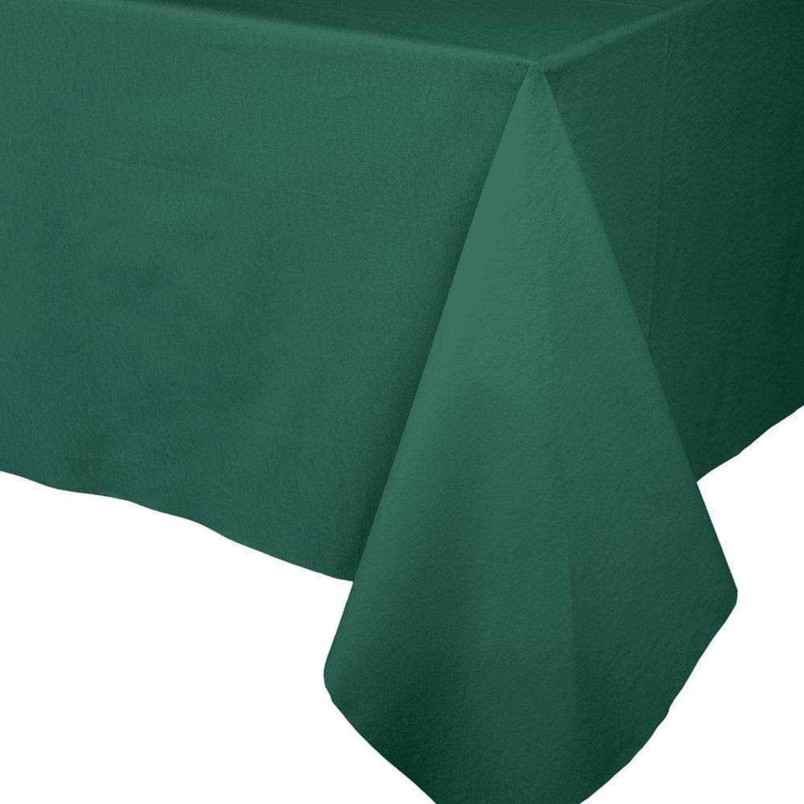 Caspari Hunter Green Paper Linen, Tablecloth