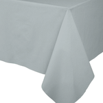 Caspari Silver Paper Linen, Tablecloth