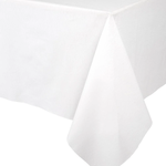 Caspari White Paper Linen, Tablecloth