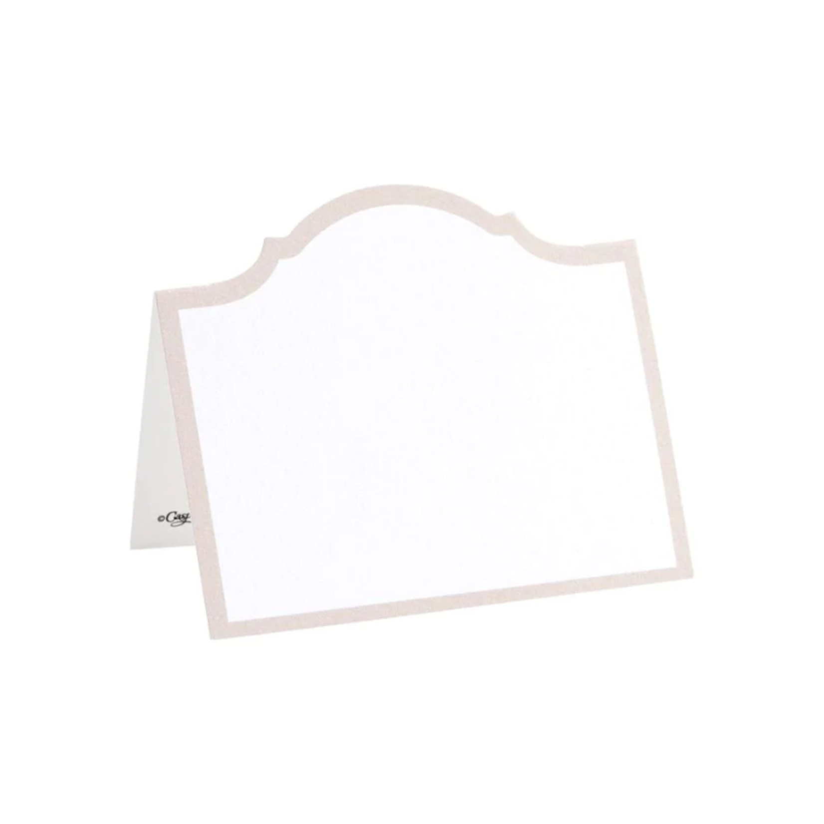 Caspari Arch Flax, Place Card - 8/Pack