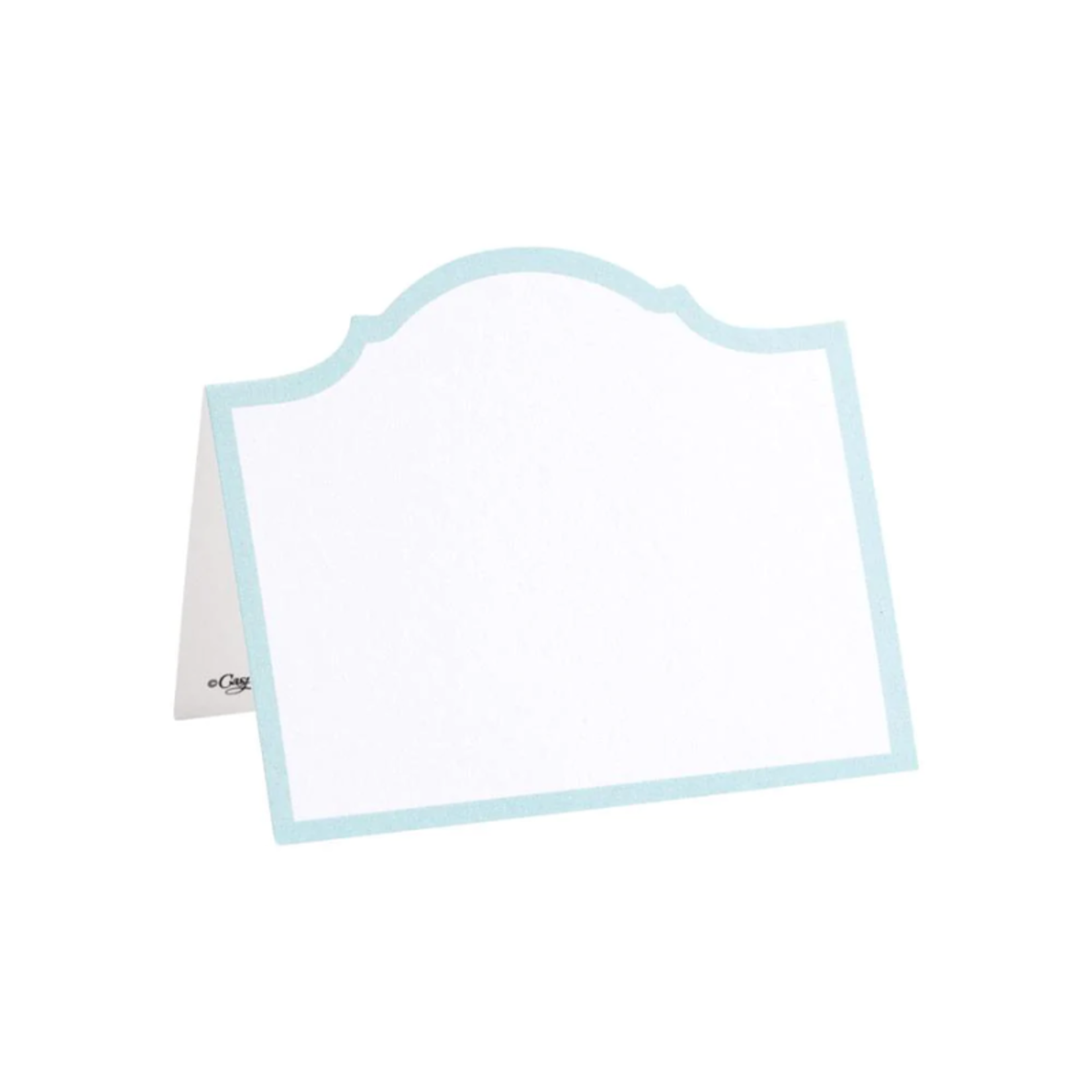 Caspari Arch Robin's Egg Blue, Place Card - 8/Pack