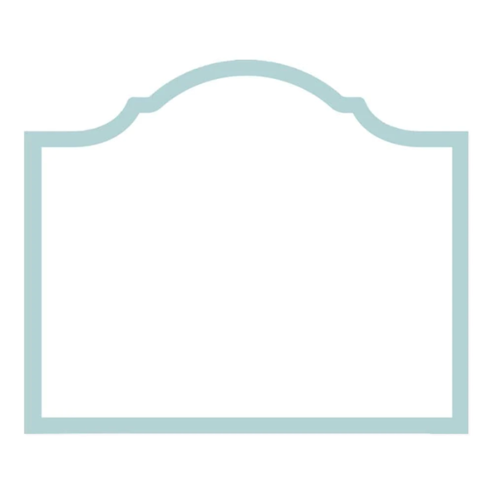 Caspari Arch Robin's Egg Blue, Place Card - 8/Pack