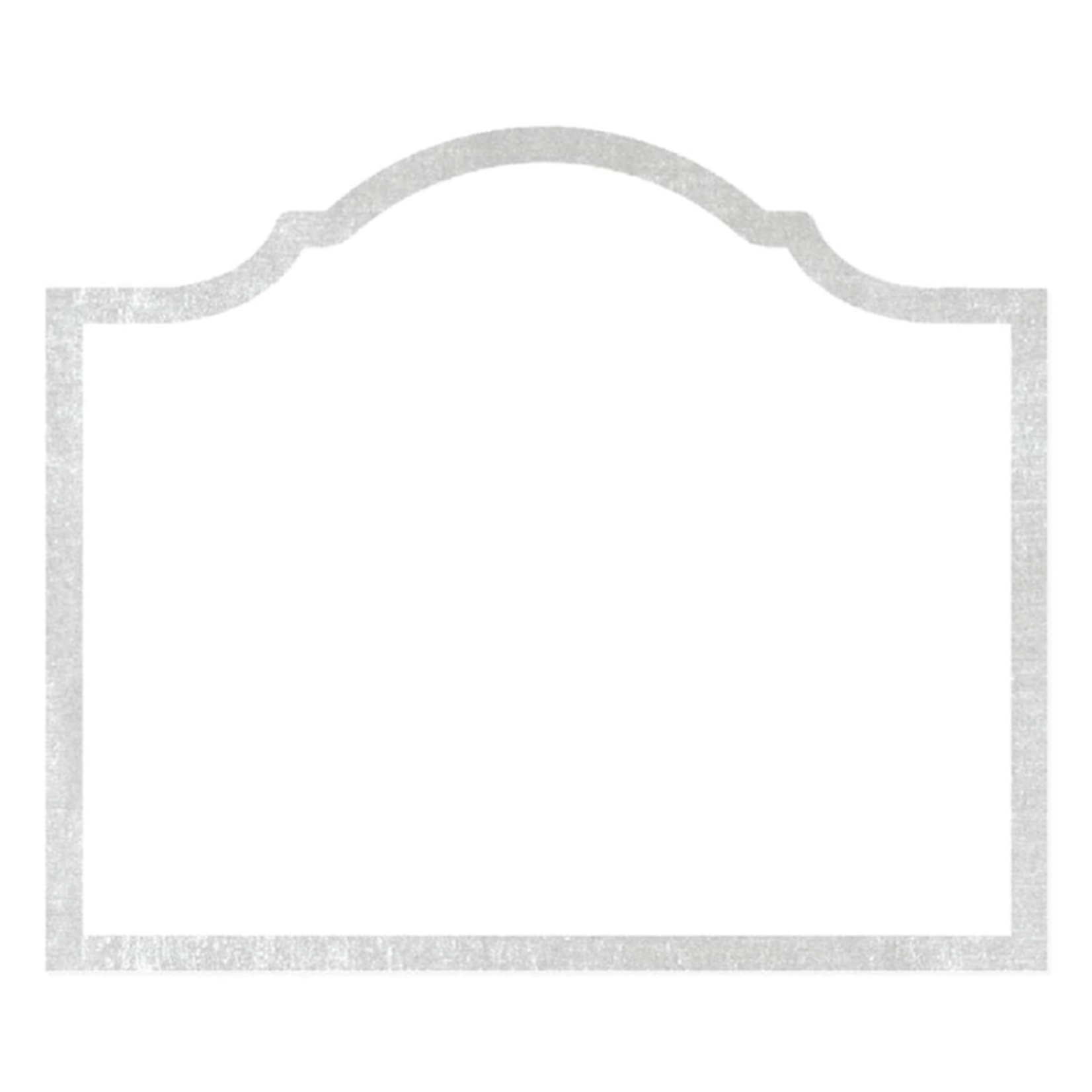 Caspari Arch Silver Foil, Place Card - 8/Pack