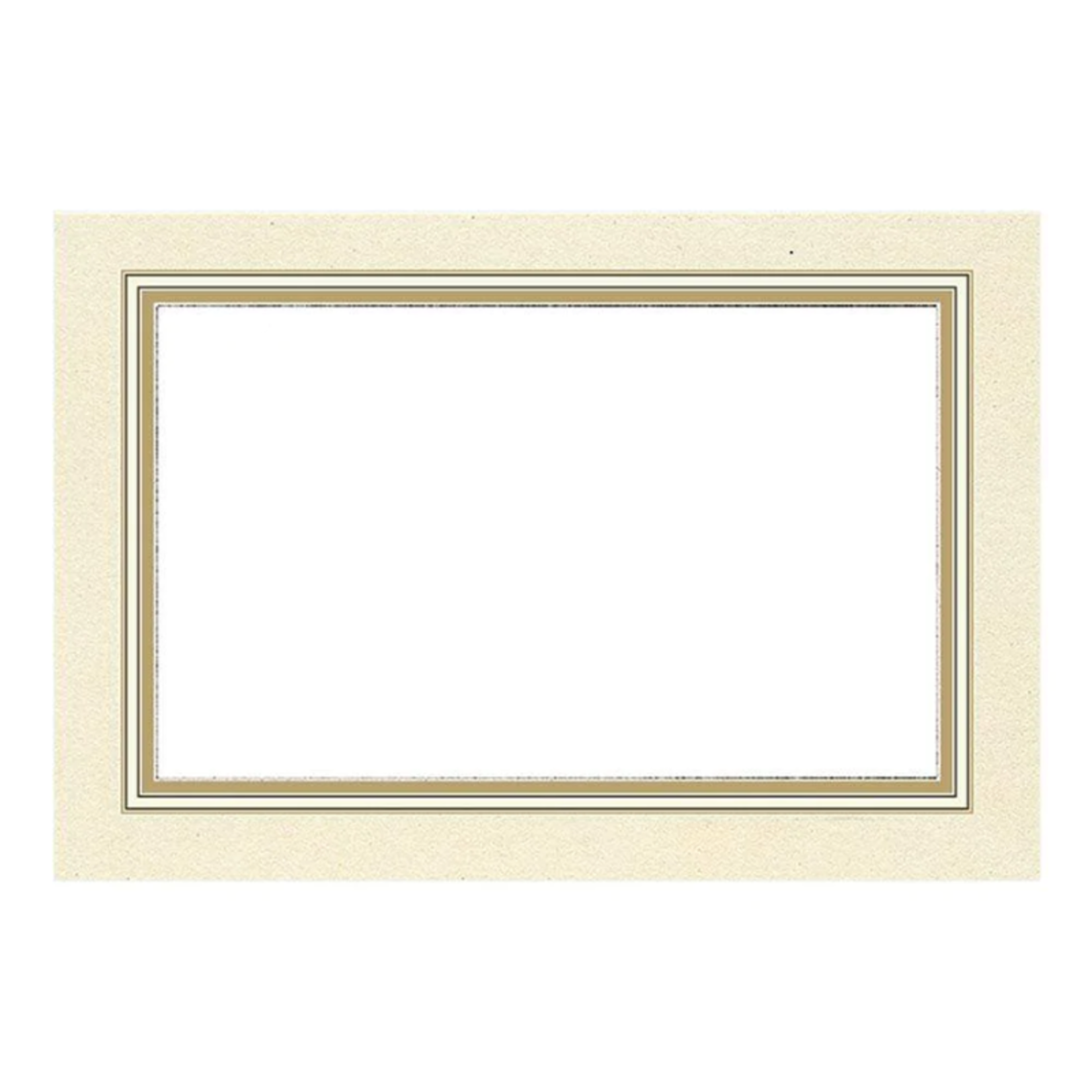 Caspari Gold Border, Place Card - 10/Pack