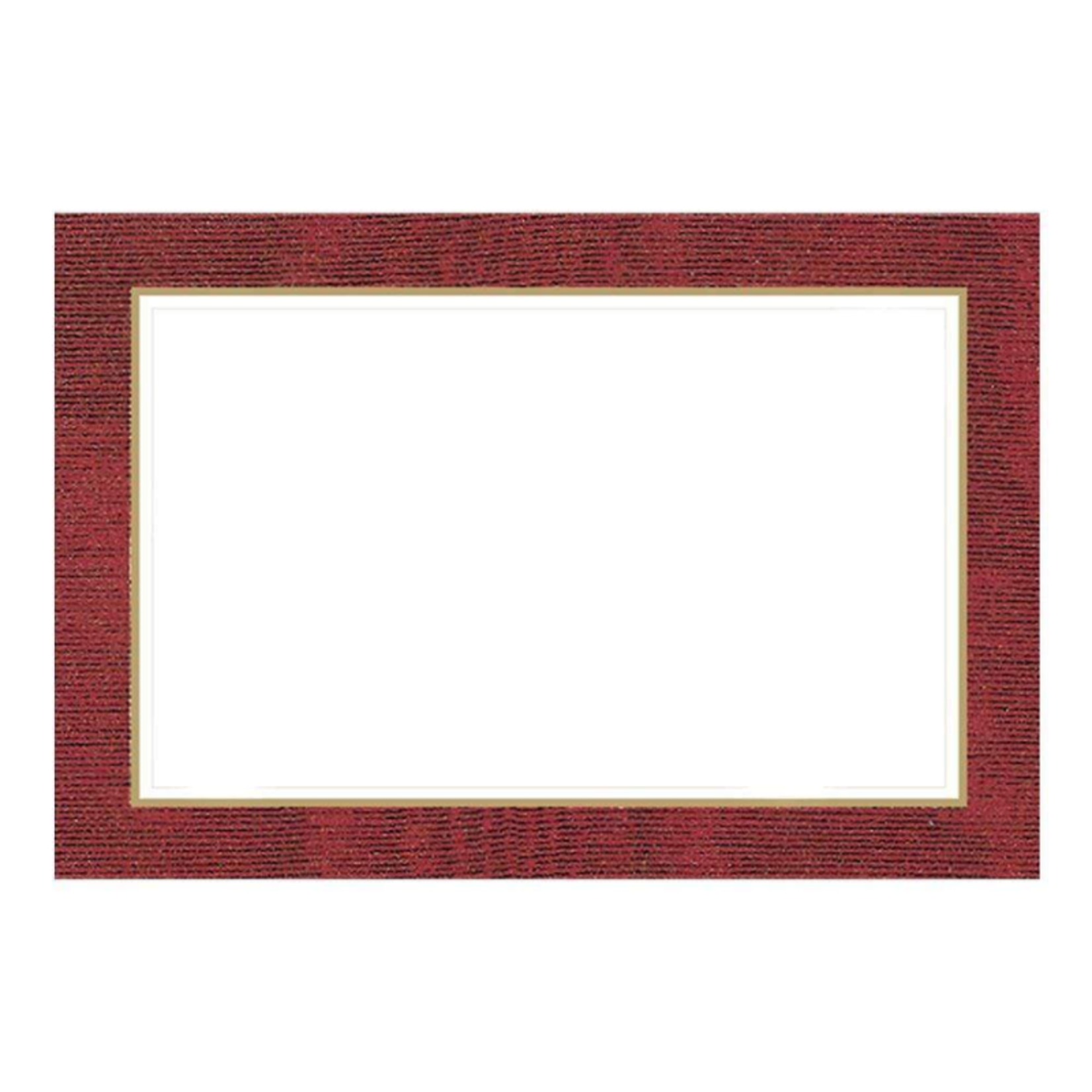 Caspari Moiré Red, Place Cards - 10/Pack