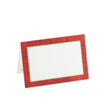 Caspari Moiré Red, Place Cards - 10/Pack