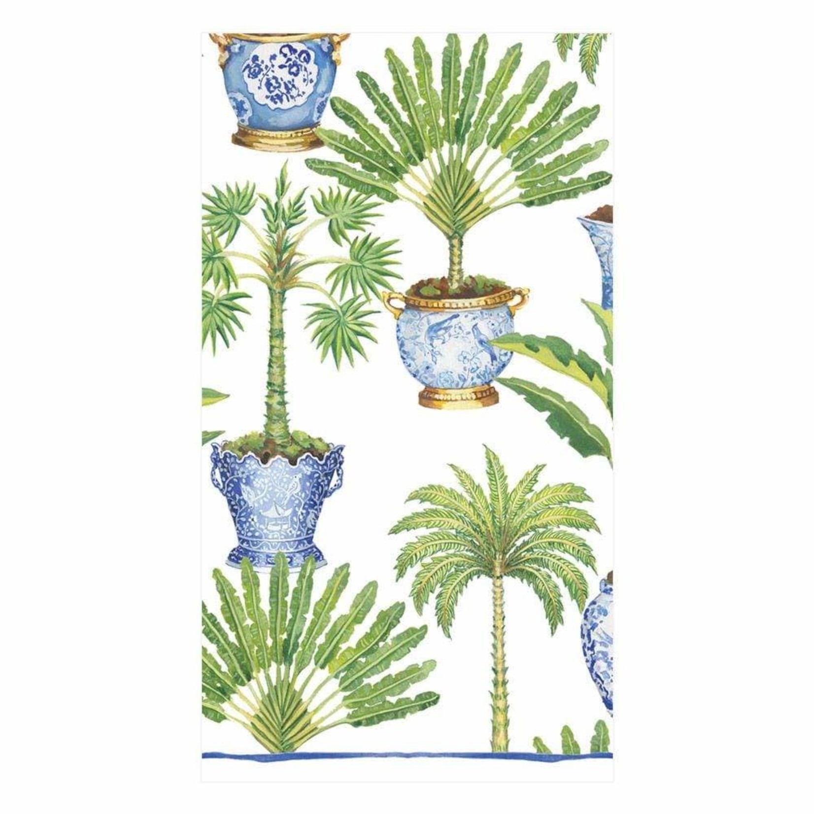 Caspari Potted Palms, Guest Towels - 15/Pack