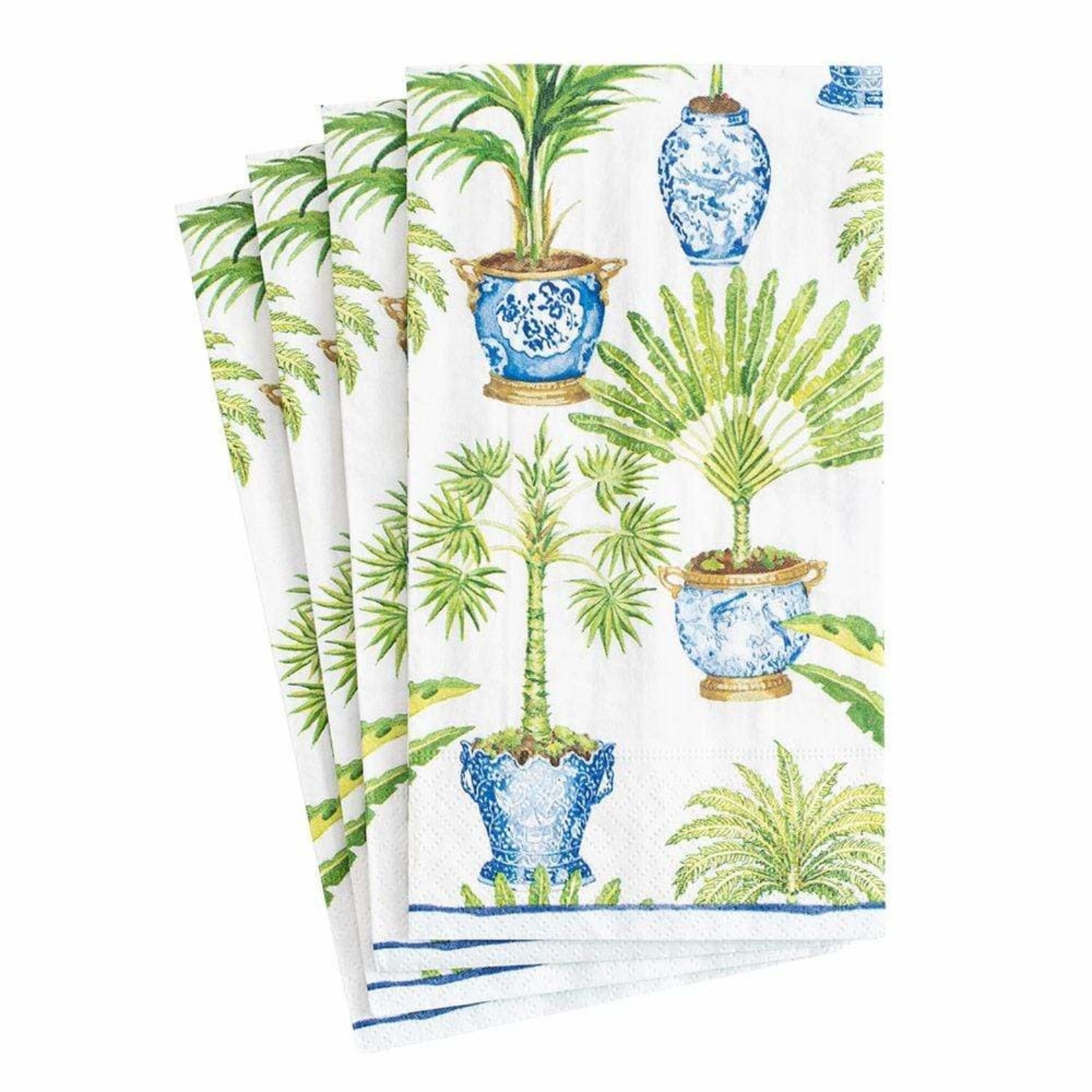 Caspari Potted Palms, Guest Towels - 15/Pack