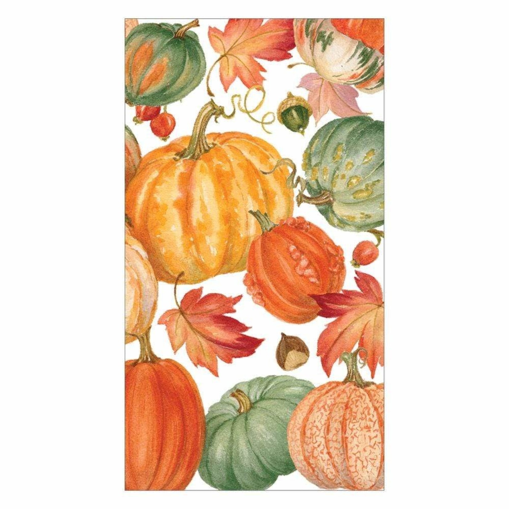 Caspari Pumpkin Field, Guest Towels - 15/Pack