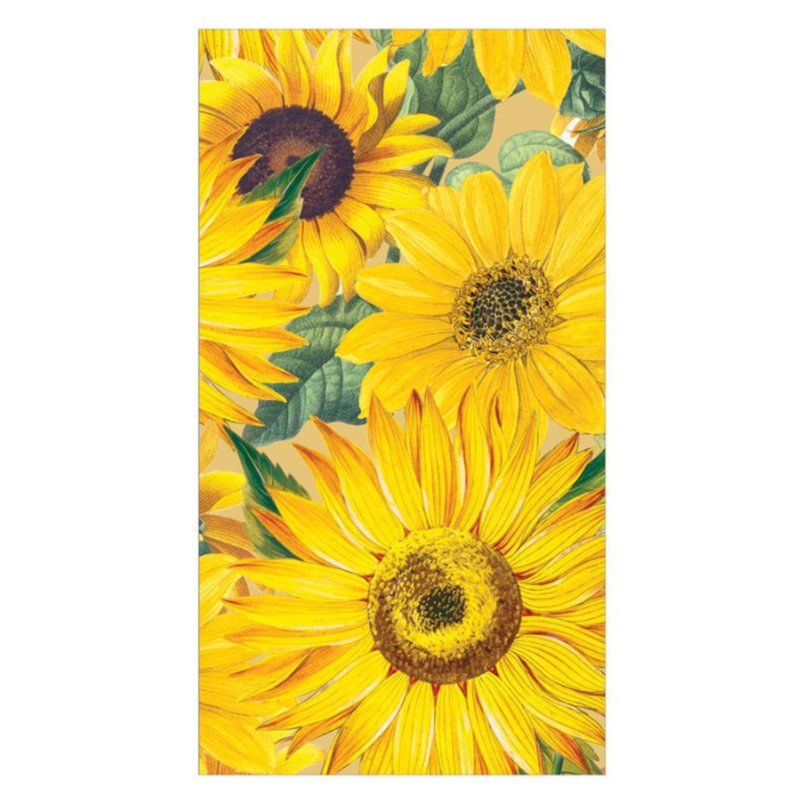 Caspari Sunflowers, Guest Towels - 15/Pack