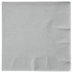 Creative Converting Shimmering Silver, Cocktail Napkins - 50/Pack