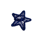 Klatso Star Napkin Ring, Blue
