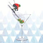 PaperProduct Design Ski Martini, Cocktail Napkins -  20/Pack