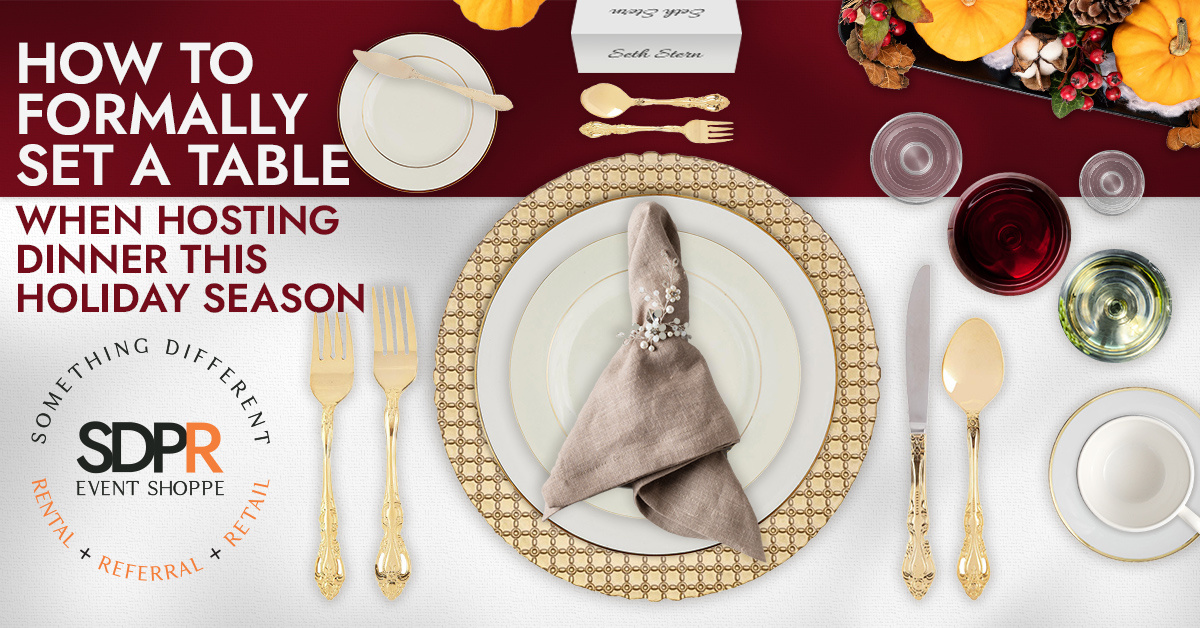 How to formally set a table when hosting dinner this holiday season