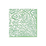 Caspari Green Print Leaves,  Cocktail Napkins - 20/Pack