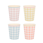 Meri Meri Gingham Cups, 12/Pack