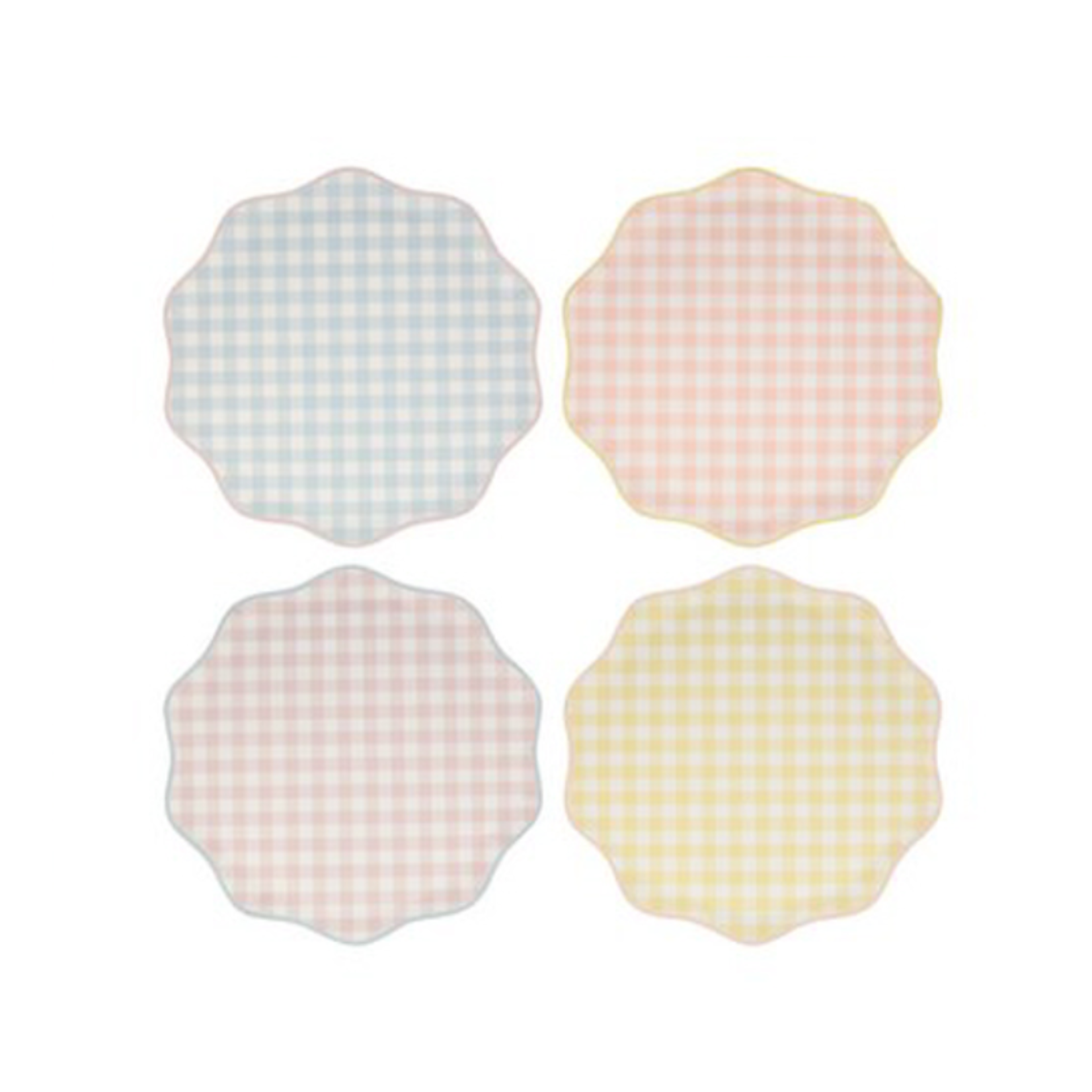 Meri Meri Gingham, Dessert Plates - 12/Pack