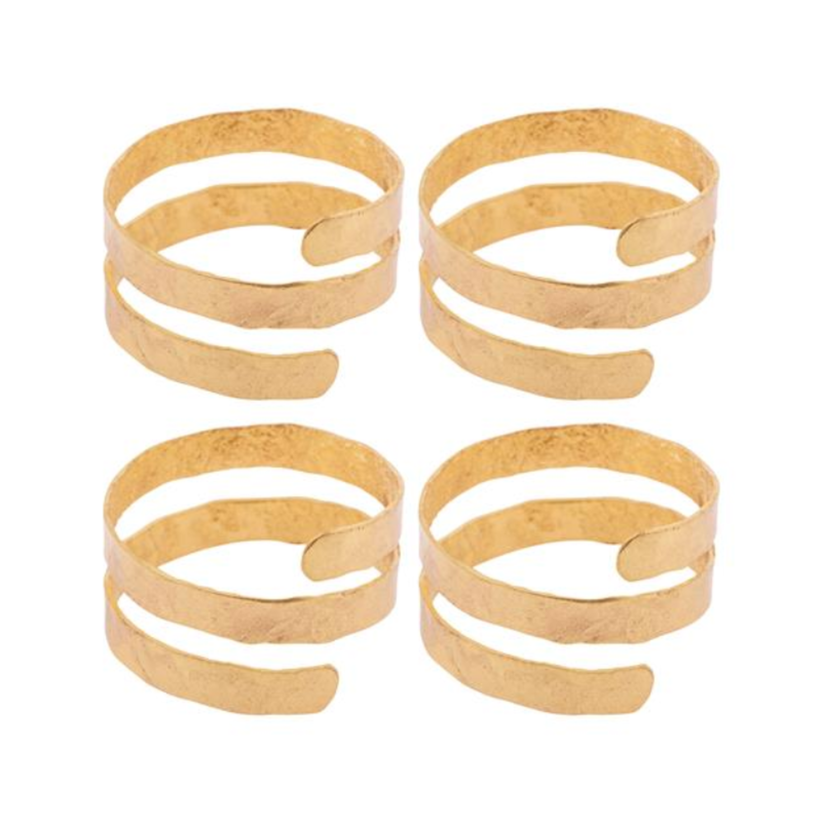 Karma Gold Wash Spiral Napkin Rings