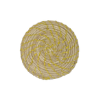 Klatso Woven Coaster, Yellow