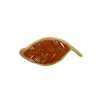 Klatso Leaf Napkin Ring, Brown