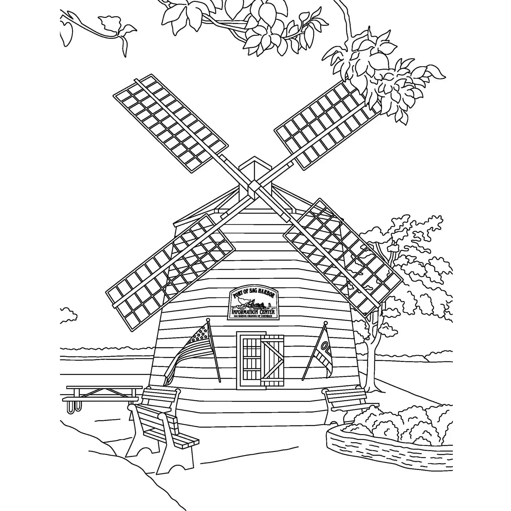 Color Our Town Color The Hamptons - Coloring Book