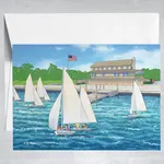 Color Our Town Notecard - Breakwater Yacht Club
