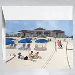 Color Our Town Notecard - Coopers Beach