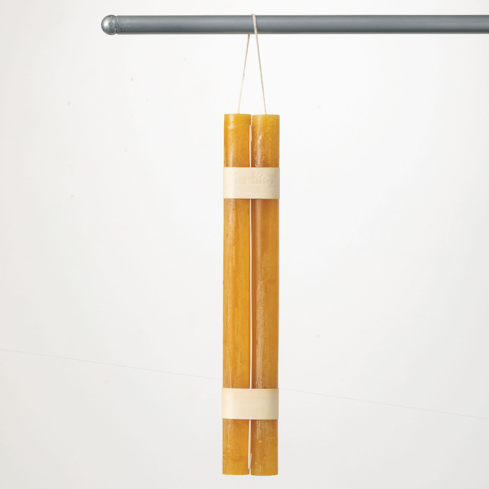 Sullivans Timber Taper Candle Hanging Pair, Brown Sugar - 12”