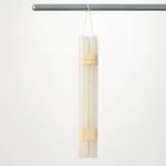 Sullivans Timber Taper Candle Hanging Pair, Melon White  - 12”