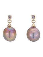 PEARL AND SAPPHIRE DROP EARRINGS