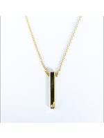 Erin Flynn Fine Jewelry Defining Lines Single Bar One Diamond Pendant