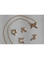 Michaela Farkasovska Designs Letter Serpent Necklace - single diamond