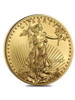 1 oz. $50 Gold American Eagle .999 fine Obverse