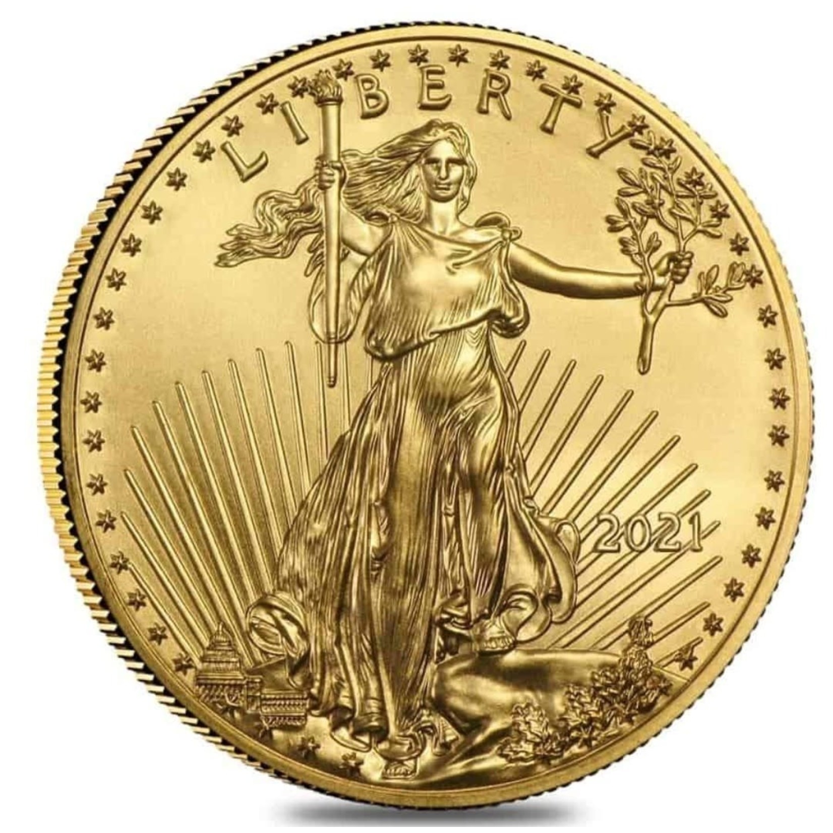 1 oz. $50 Gold American Eagle .999 fine Obverse