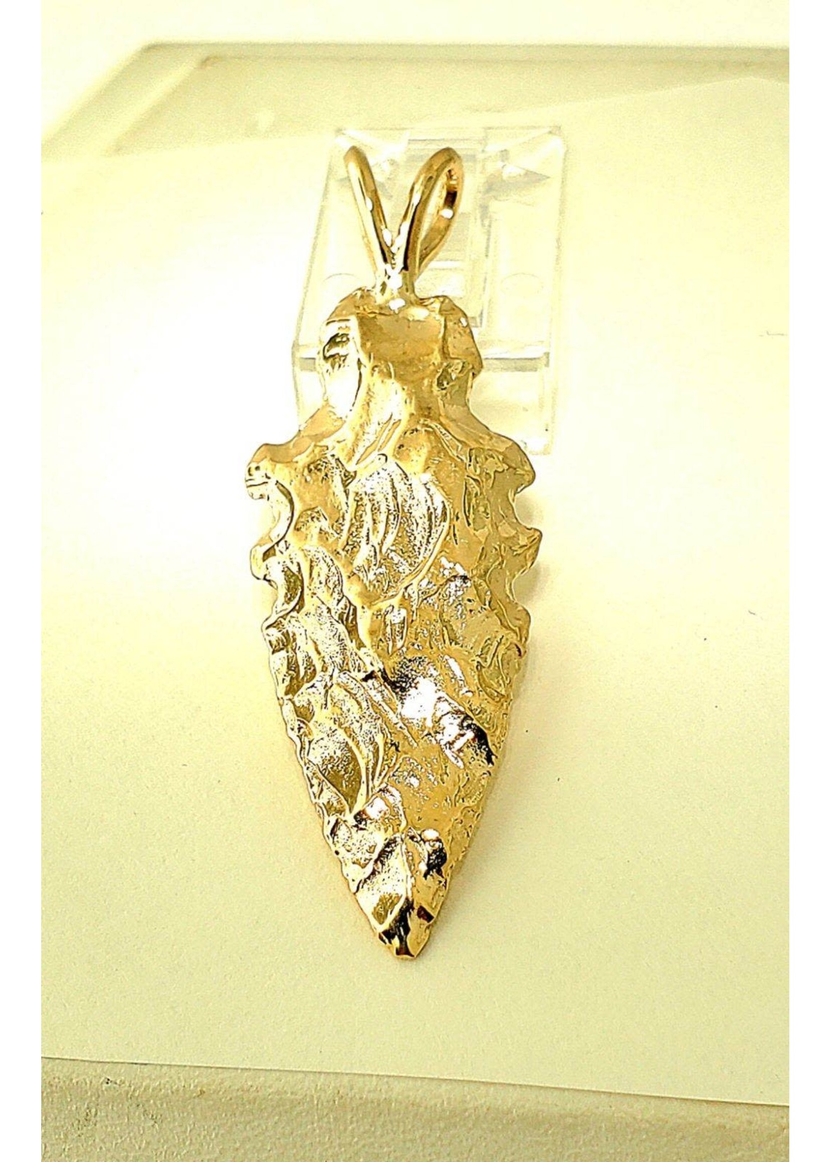 14KY Arrowhead Pendant- 10 Grams