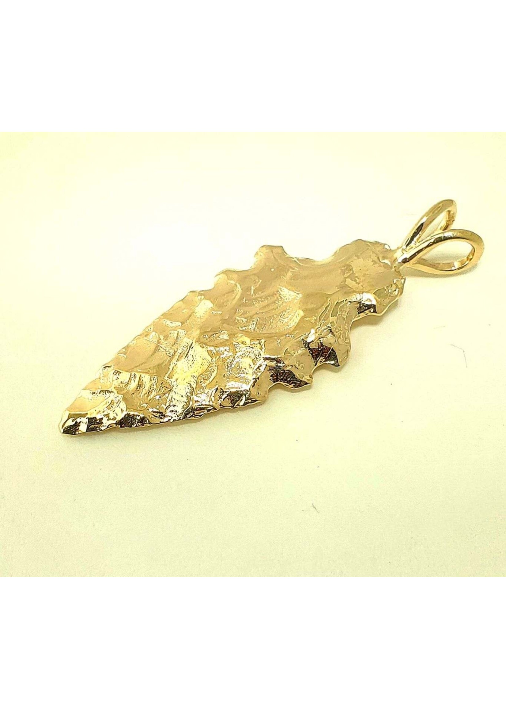 14KY Arrowhead Pendant- 10 Grams