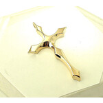 14K Yellow Carved Cross Solid 11.3 grams