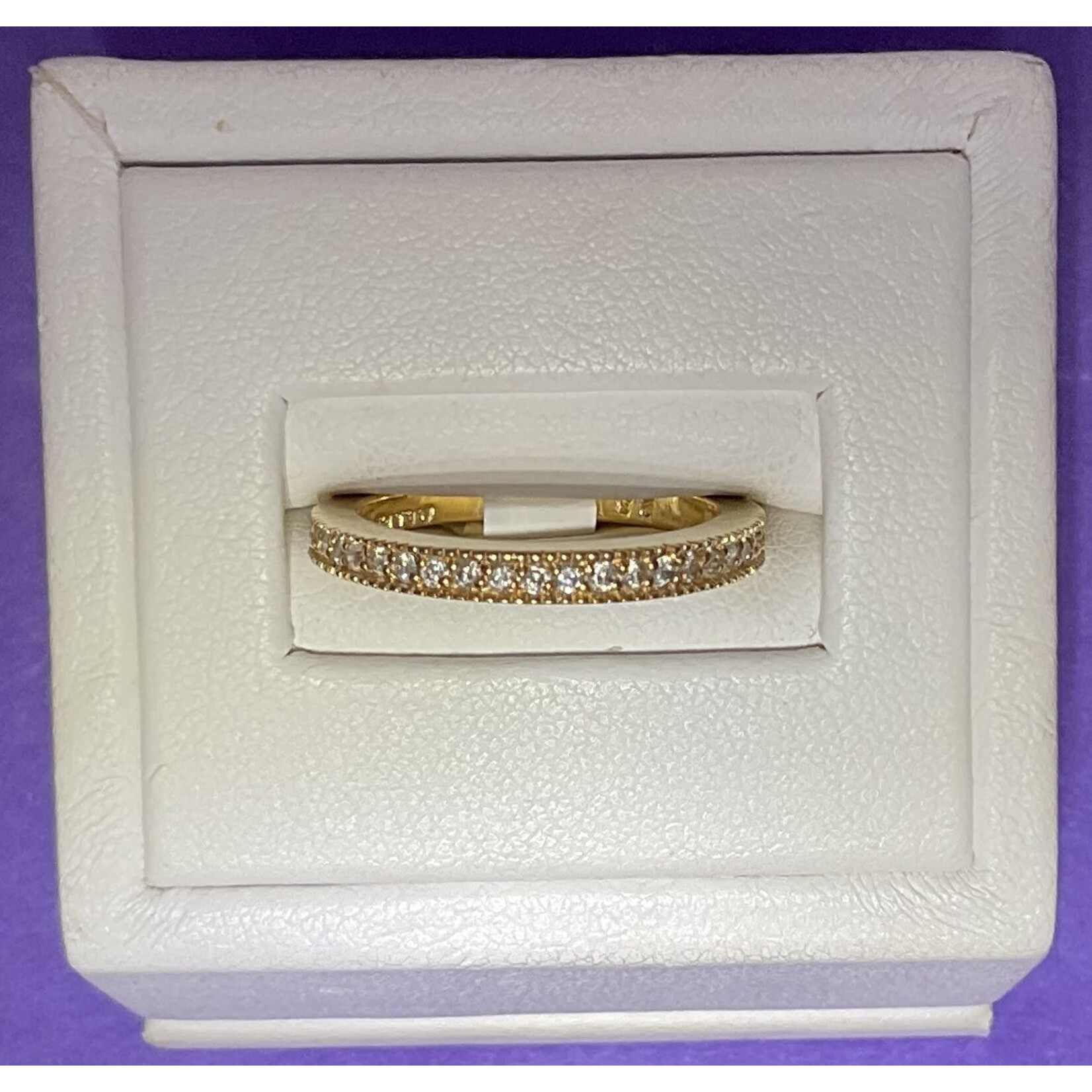 14KY .23ctw DIA MILGRAIN BAND SZ6 1/2