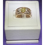 14KR 1/2ctw Canary & White Dia SZ 7