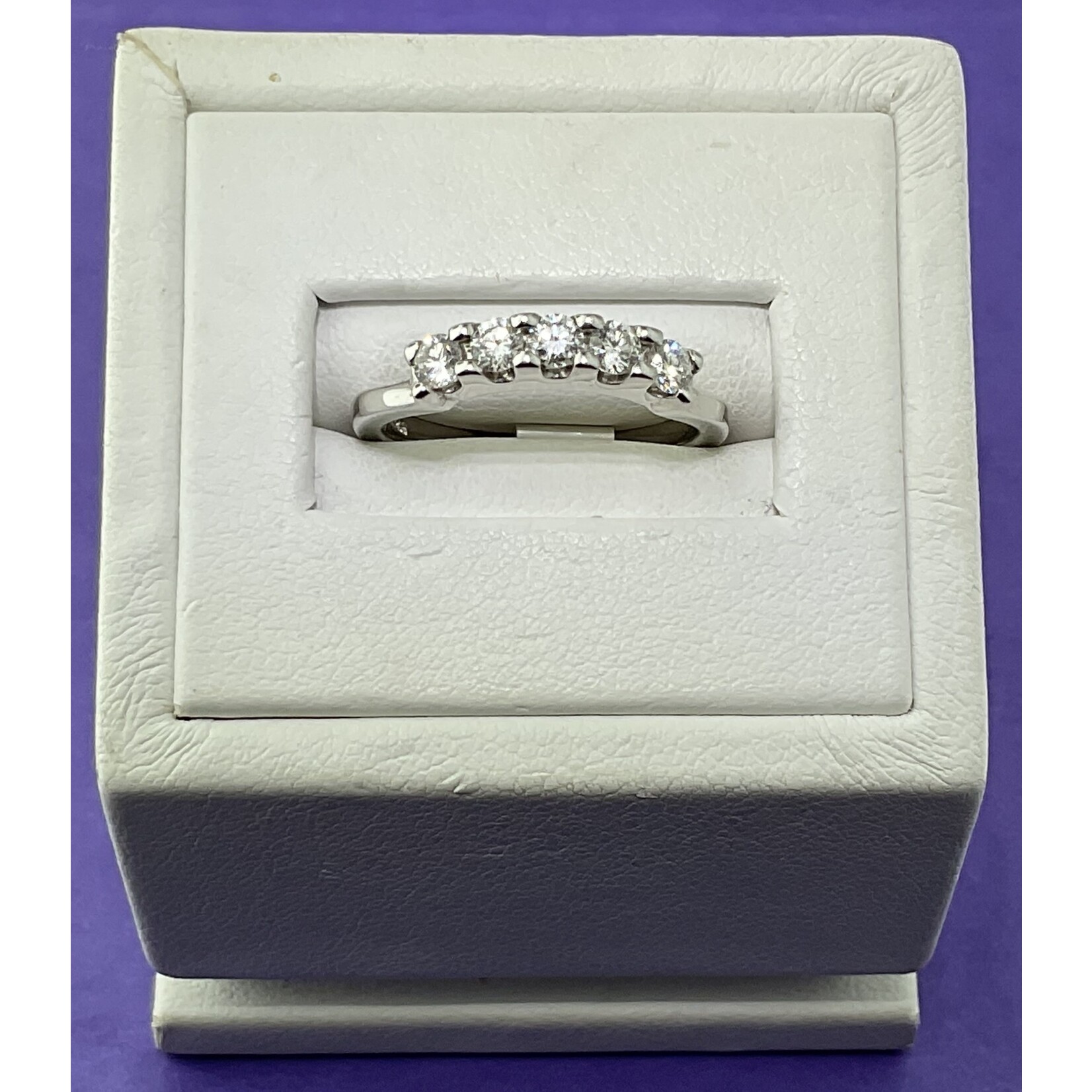 14KW 1.44 ctw DIA CONTOUR BAND Sz.6.75