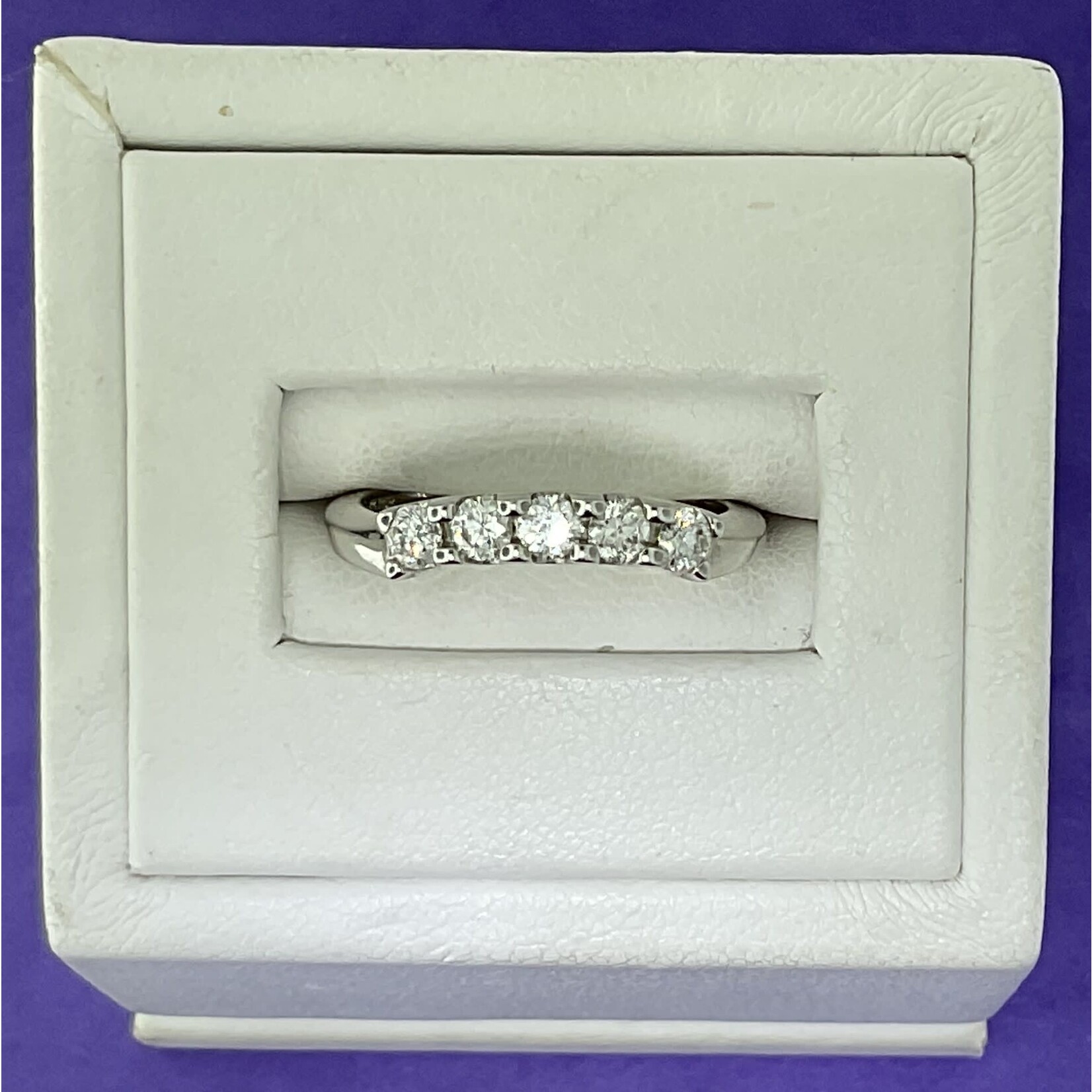 14KW 1.44 ctw DIA CONTOUR BAND Sz.6.75