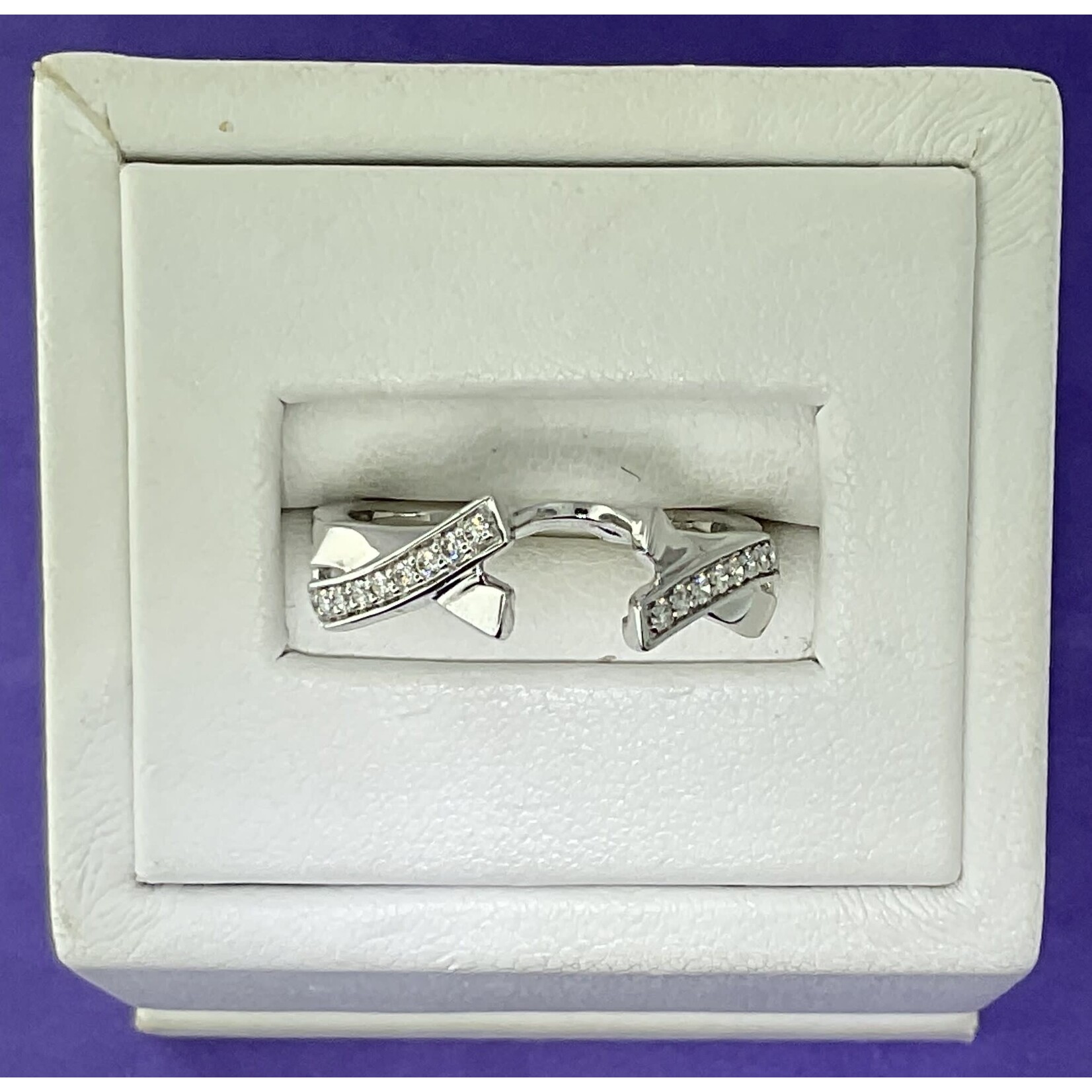 14KW .14 ctw DIA WRAP Sz.7