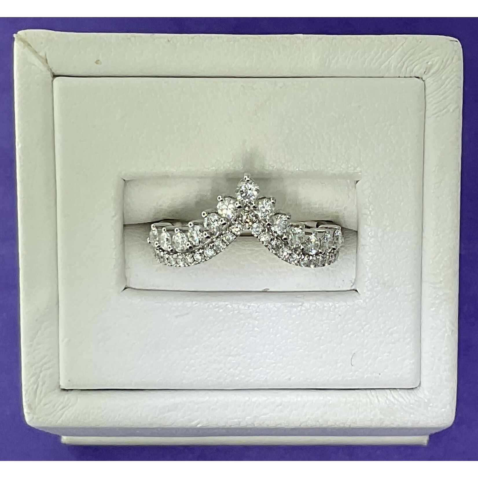 14KW .75 CTW DIA V-RING Sz.6.5