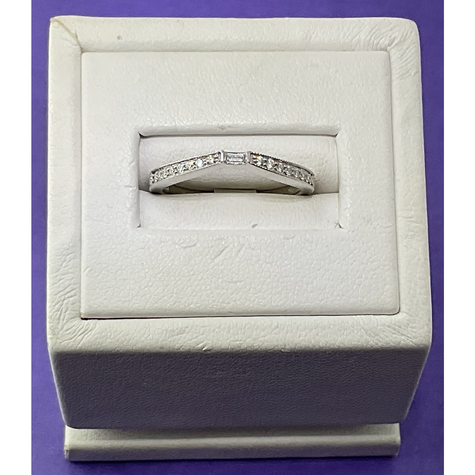 14KW 3/4CTW DIA BAND Sz. 7