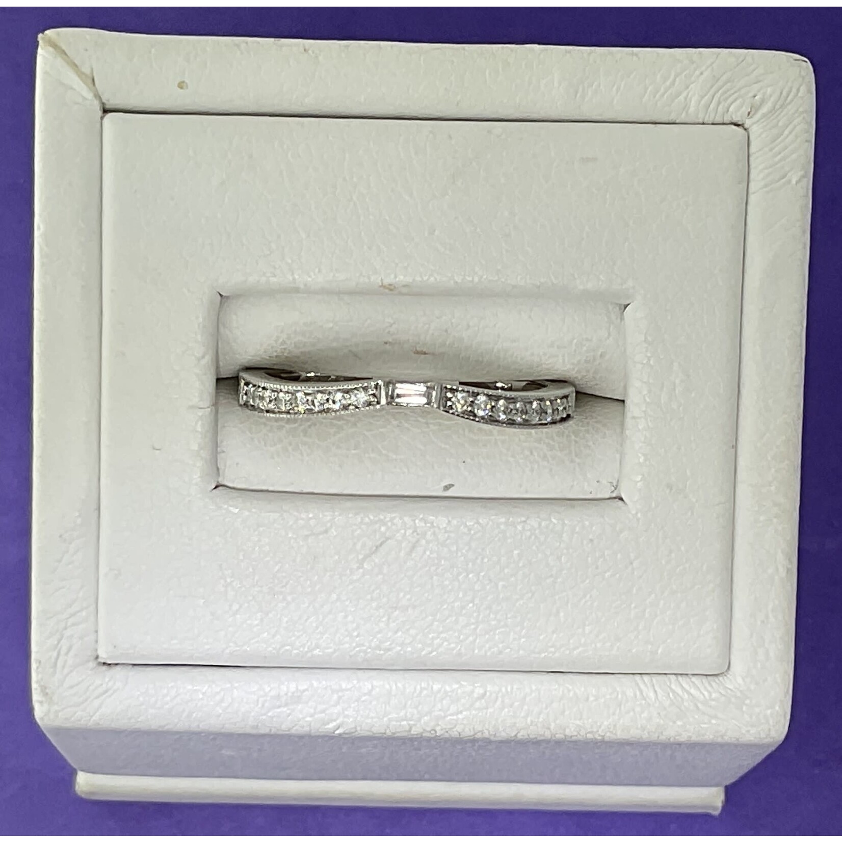 14KW 3/4CTW DIA BAND Sz. 7