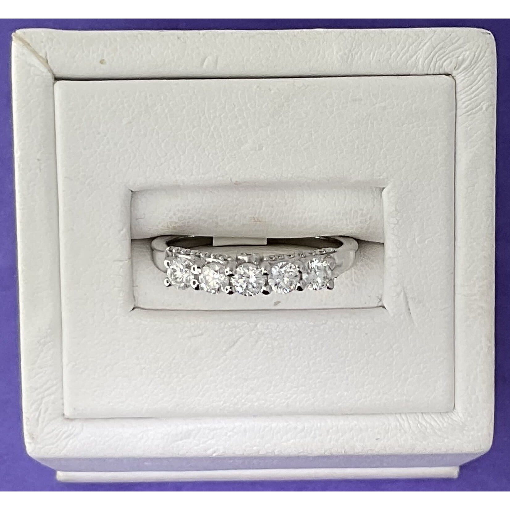 14KW 3/4 DIA ANNIVERSARY BAND Sz.7